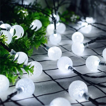 Solárne Svietidlo Crystal Ball string svetlá dc svetlo Led Decoracion Rozprávkových Svetiel Solárne, Vianočné Vonkajšie Záhradné Dekorácie Led Svetlá