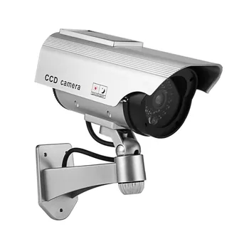 Solárny Falošné Kamery Figuríny Kamery Vysokej Simulácia CCTV Kamery Home Security Dohľadu Fotoaparát S Led Blikajúce Červené Svetlo