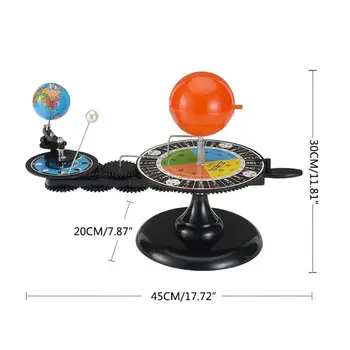 Solárny Systém Tri Glóbusy Slnko, Zem, Mesiac Orbitálnej Planetárium Model Astronómie Demo Študent Deti Vzdelávania Vzdelávací Nástroj Hračky