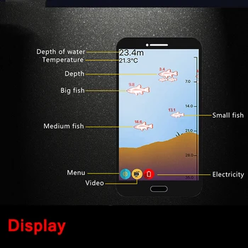 Sonar Prenosné Sonar Ryby Finder Bezdrôtová Hĺbka Mora Jazere Ryby Zistiť Echo Zdravšie Sener Ryby Vyhľadávanie IOS a Android