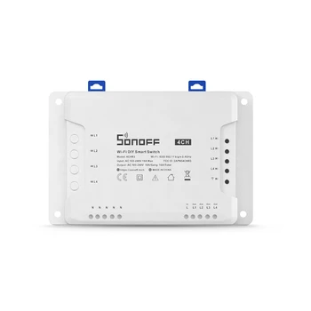 Sonoff 4CH R3 4 Gang, Wifi Smart Switch 3 prevádzkový Režim Inter zámok Inching Self-Locking Smart Home DIY Prepínať Cez APP Ewelink