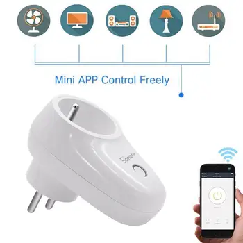 Sonoff S26 WiFi Smart Zásuvky EÚ, UK, USA, AU Plug Power Basic zásuviek Smart Home Prepínač Pracovať s Alexa google Assistent IFTTT