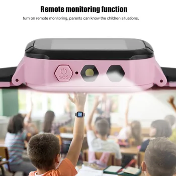 SOONHUA Q528 Inteligentné Deti pozerajú LBS Polohy Kamera Anti Stratil Monitor SOS Handsfree Hovory Nepremokavé Študent Inteligentný Náramok