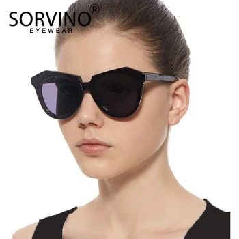SORVINO, Klasické Tom Luxusné Fors Zrkadlo slnečné Okuliare Ženy Značky Dizajnér Retro Transparentné, Jasné Slnečné Okuliare Módne Odtiene Sp54