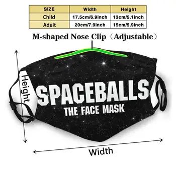 Spaceballs Tvár Masku Galaxy Pozadí Módne Úst Masky Filtra Dospelých, Deti Masku Na Tvár Masku Na Tvár Spaceballs Spaceballs Na