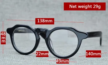 SPEIKO ručne vyrobené acetát krátkozrakosť, okuliare, okuliare na čítanie 1.74 Anti-modré šošovky retro maska kolo style okuliare retro okuliare