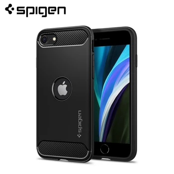 Spigen Robustný Brnenie puzdro pre iPhone SE (2020) - Mil-stupeň certifikovaný Anti-Drop Telefón Prípadoch a Poťahy