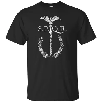 Spqr Roman Gladius Eagle Rímskej Ríše Veniec Meč Légie, Gladiator Znak 2019 Mužov Tričko Fashion O-Krku Homme Vytvoriť Tričko