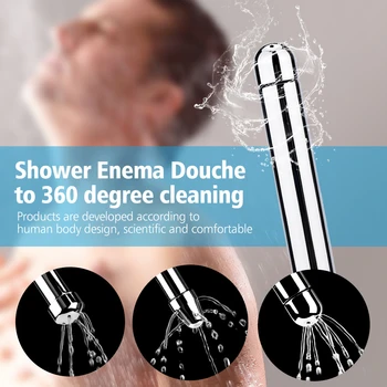 Sprcha Klystír Vodu Tryska 3 Typy Análny Hlavice Análny Sprcha Vaginálne Clean Kit Cleaner Hračky Pre Ženy, Mužov