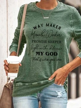 Spôsob Maker Sľub Strážca Svetla V Tme, Môj Boh Kresťanskej Tlače Ženy Harajuku Estetické T Shirt Žena Topy Grafické Tees