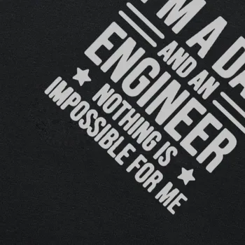 Sranda, že som Otec a Inžinier v Pohode Otecko Grafické T-Shirt Pánske Letné Štýl Módy Krátke Rukávy Nadrozmerné Streetwear, T Košele