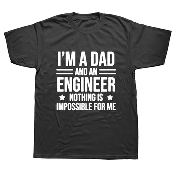 Sranda, že som Otec a Inžinier v Pohode Otecko Grafické T-Shirt Pánske Letné Štýl Módy Krátke Rukávy Nadrozmerné Streetwear, T Košele