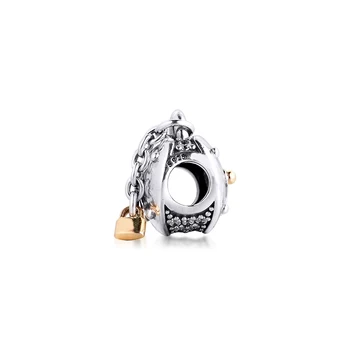 Srdce Zámok Kúzlo 2020 Vianočný Darček Rodinné Šperky Komponenty Reálne S925 Šterlingov Strieborné Prívesky pre Šperky Robiť