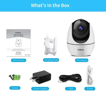 Sricam SH026 3.0 MP IP Kamera, Smart Home KAMEROVÝ Bezpečnostný Krytý Wifi, Cam, obojsmerné Audio Nočné Videnie Detekcia Pohybu Baby Monitor