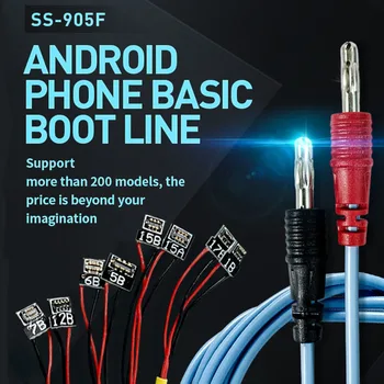 SS-908B Mobilného Telefónu ZAPNUTIE/VYPNUTIE Boot Linka Pre iPhone /Samsung/Huawei/Xiao/OPPO Údržba DC Napájací Kábel Test