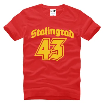 Stalingrad 1943 Vytlačené Muži Mens T Tričko Tričko Fashion 2018 Nový Krátky Rukáv O Krk Bavlnené tričko Tee Camisetas Hombre