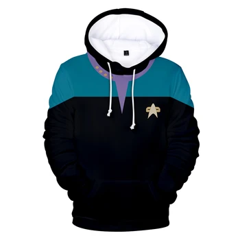 Star Trek Hoodies 3D Mikiny Hot Predaj Harajuku Dlhý Rukáv Šaty Star Trek cosplay hoodies Plus Veľkosť pre mužov streetwear