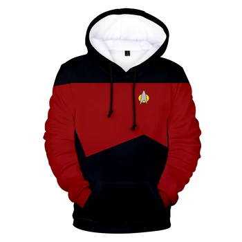 Star Trek Hoodies 3D Mikiny Hot Predaj Harajuku Dlhý Rukáv Šaty Star Trek cosplay hoodies Plus Veľkosť pre mužov streetwear