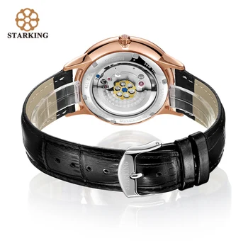 STARKING Mužov Luxusné Hodinky Automatické 28800 Bije Pohyb Zafírové Sklo Nerez Zlaté náramkové hodinky 5ATM Relogio AM0239