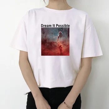 Starqueen-JBH Sen to možné umelec Delacey album tému kryt graphic tee ženy Bavlna Lumbálna Harajuku o neck T-shirt