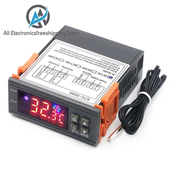 STC-1000 STC 1000 LED Digitálny Termostat pre Inkubátor Regulátor Teploty Thermoregulator Relé Kúrenie Chladenie 12V 24V 220V