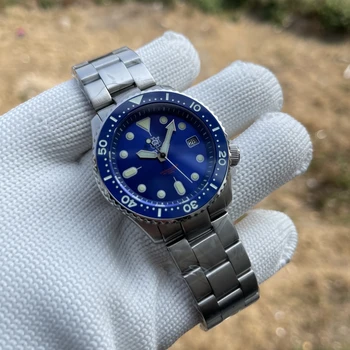 Steeldive 1996 Japonsko Skx007 Mechanické Náramkové hodinky Abalone 316L Nerezovej Ocele Dive Watch 200m Keramické 20bar Diver Pánske Hodinky