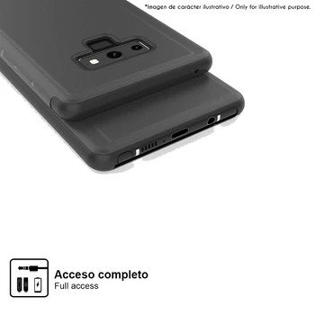 Stojan, kryt zrkadlový efekt flip prípade smartphone kryt pre Xiao málo M3 / Redmi Poznámka 9 (4G) 6.53
