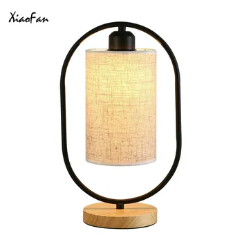 Stolná Lampa Spálňa, Nočné Svetlá Tvorivé Čínsky Retro textílie umenie Dreva Stmievanie Stolná Lampa Výzdoba Domov Tabuľka Osvetlenie zariadenie