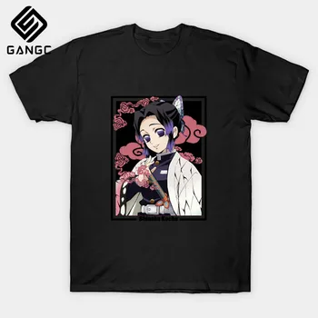 Streetwear Punk Kimetsu Č Yaiba Tričko oblečenie Japonské Anime Muži Hot Démon Vrah tričko Grafický Hornej Tees