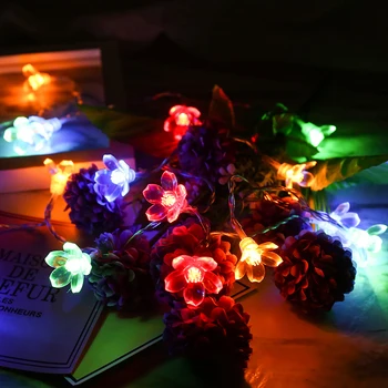 String svetlá LED cherry blossom svetlá string batérie štýl vonkajšie vnútorné okno spálňa Vianočné dekorácie 1pcs