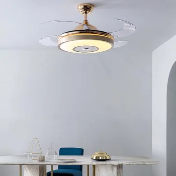 Stropný ventilátor svetla neviditeľné ventilátor svetlo obývacia izba, jedáleň, spálňa domov jednoduchý moderný Nordic lampy s elektrickým ventilátorom svetlo