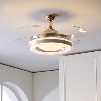 Stropný ventilátor svetla neviditeľné ventilátor svetlo obývacia izba, jedáleň, spálňa domov jednoduchý moderný Nordic lampy s elektrickým ventilátorom svetlo