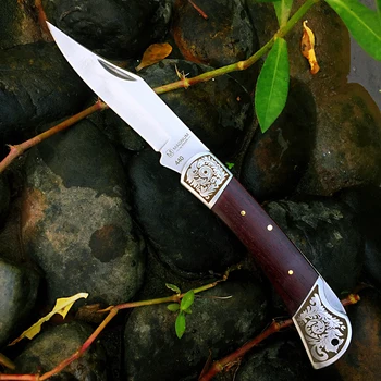[Strážca DP004WD] Drevo floding nôž Gentleman Vreckové nože moderné tradtional výchovy k DEMOKRATICKÉMU občianstvu nástroj zberu