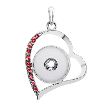 Sublimačná náhrdelník prívesok pre ženy, srdce tvar tlačidlo náhrdelníky, prívesky, horúci prenos tlač prázdne príslušenstvo šperky