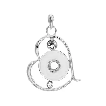 Sublimačná náhrdelník prívesok pre ženy, srdce tvar tlačidlo náhrdelníky, prívesky, horúci prenos tlač prázdne príslušenstvo šperky