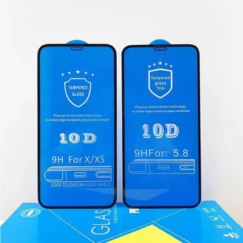 Suef 10 Ks/Veľa 10D Screen Protector Pre iPhone 6 6 7 8 Plus X Xs Max Xr 11 Pro Max HD 9H Tvrdeného Skla Pre iPhone 11 Filmu