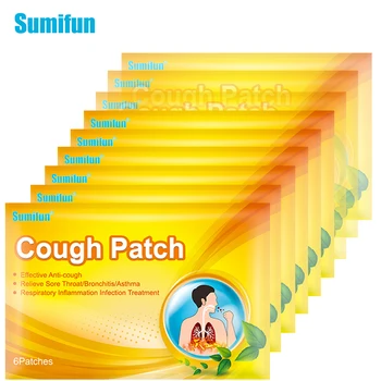 Sumifun 54pcs Čínsky Kašeľ Úľavu Omietky Bylinné Lekárske Hrdla, svrbenie Astma Studenej Astma Úľavu Patch pre Dospelých, Deti