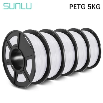 SUNL 3D Tlač Vlákna PETG 1.75 MM 2/3/5/10 KG Pre Prívesok PETG 3D Tlačiarne Vlákna 1KG/2.2 LBS S Cievka Tolerancia +/-0.02 mm