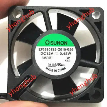 SUNON EF35101S2-Q010-G99 DC 12V rade vyššom ako 0,48 W 3-Wire 35x35x10mm Server Chladiaci Ventilátor