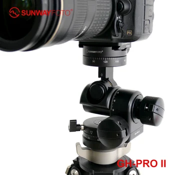 SUNWAYFOTO GH-PRO II statív prevodovky hlavy panoramatické hlavy rýchle uvoľnenie doska pre dslr fotoaparát panorama hlavu arca swiss