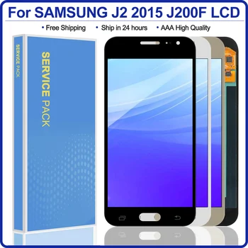 Super AMOLED J2 LCD Samsung Galaxy J2 J200 J200F J200H J200Y LCD Displej Dotykový Displej Digitalizátorom. Montáž