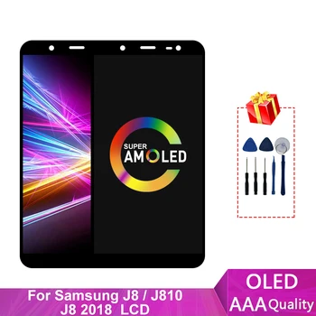 Super AMOLED Pre Samsung Galaxy J810 J8 2018 Dotykový LCD Displej Digitalizátorom. Displej Nahradenie J800FN J800 J810F J810Y Displej