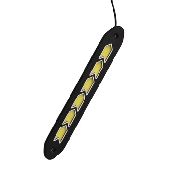 Super Jasné Automobilový Silikónové LED COB Denných prevádzkových Ľahké Nepremokavé Auto Vozidla KLASU Pásy na Čítanie Svetlo