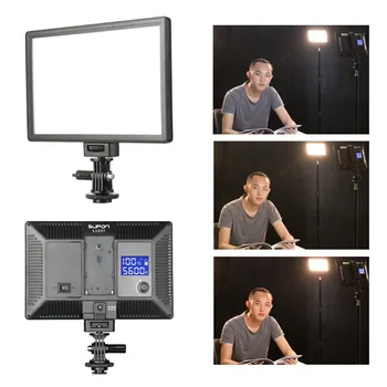 SUPON L122T 3 Sady LED Video Light Studio Svetlo na Fotografické Osvetlenie s použitím Statívu 3200K/5600K Panel Lampy na Foto Youtube