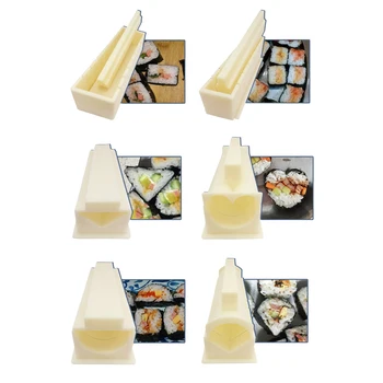 Sushi Maker Formy Bambusové Drevené Valček Ryže Sushi Stroj DIY Strane Potravín Stlačením Formy Príslušenstva Kuchyne Sushi Nástroj