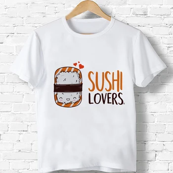 Sushi Milovníkov T-Shirts Punk Oblečenie Nové Deti Móda Harajuku Topy Ulzzang Grafické Tees Chlapci/Dievčatá Tričko