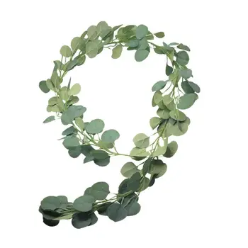 Svadobné Dekorácie Umelé Rastliny Zelené Eukalyptové Vína umelý Ratan Falošné Rastliny Ivy Veniec Stenu Decor