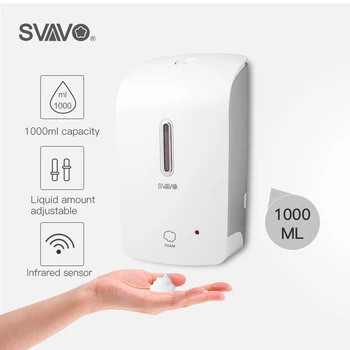 SVAVO 1000ml Automatické Penové Mydlá na Stenu Infračervené Inteligentný Senzor Kúpeľňa KitchenShower Šampón Penové Mydlá