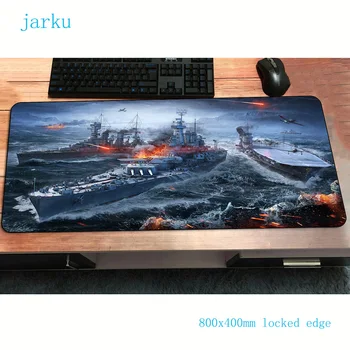Svet vojnové lode gamer mousepad Darček 800x400mm herné podložka pod myš kvalitný notebook príslušenstvo notebook padmouse ergonomické mat