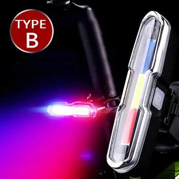 Svetlo na bicykel Vodotesné Zadné zadné Svetlo LED USB Nabíjateľné Horský Bicykel, jazda na Bicykli Svetlo Taillamp Funkcia Pamäte Bezpečnostné Upozornenie
